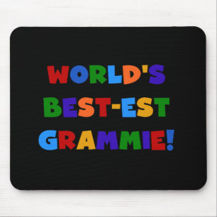 Bright Colours World's Best-est Grammie Gifts Mouse Pad