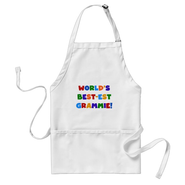 Bright Colours World's Best-est Grammie Gifts Standard Apron (Front)