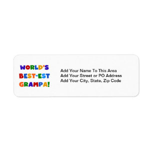 Bright Colours World's Best-est Grampa Gifts