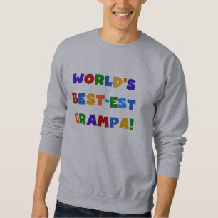 Bright Colours World's Best-est Grampa Gifts Sweatshirt
