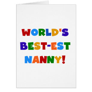 Bright Colours World's Best-est Nanny Gifts