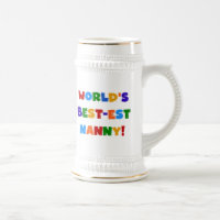 Bright Colours World's Best-est Nanny Gifts