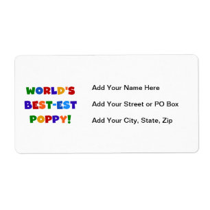 Bright Colours World's Best-est Poppy Gifts