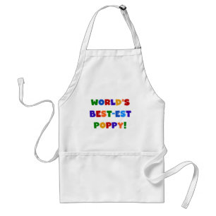 Bright Colours World's Best-est Poppy Gifts Standard Apron