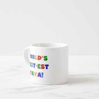 Bright Colours World's Best-est Yaya Gifts Espresso Cup