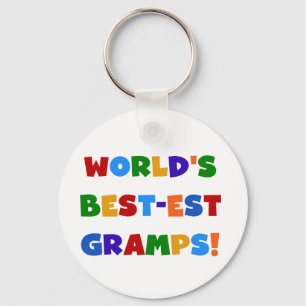 Bright Colours World's Best Gramps Gifts Key Ring