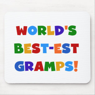Bright Colours World's Best Gramps Gifts Mouse Pad