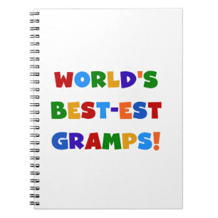 Bright Colours World's Best Gramps Gifts Spiral Notebook