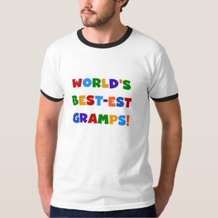 Bright Colours World's Best Gramps Gifts T-Shirt