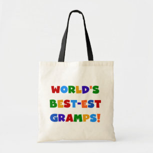Bright Colours World's Best Gramps Gifts Tote Bag
