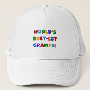 Bright Colours World's Best Gramps Gifts Trucker Hat