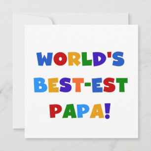 Bright Colours World's Best Papa Tshirts and Gifts