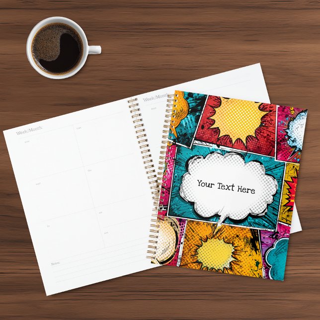 Bright Comic Book Pop Art Spiral Planner (Creator Uploaded)