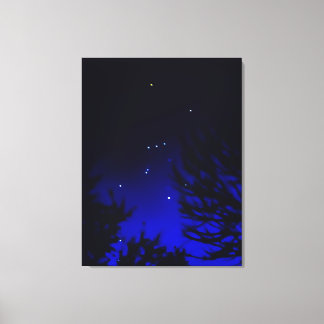 Bright Constellation of Orion with Betelgeuse Canvas Print