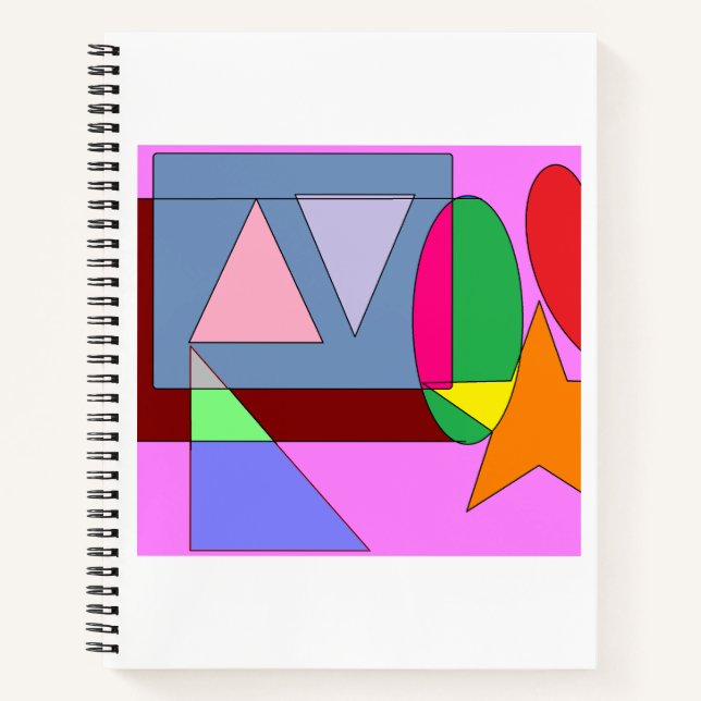 Bright Contemporary Pop Art Notebook (Front)