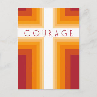 Bright Courage Cross Postcard