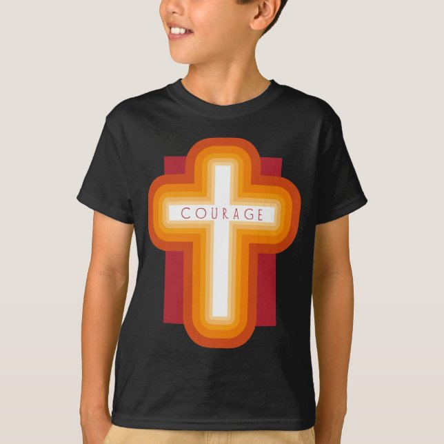 Bright Courage Cross T-Shirt (Front)