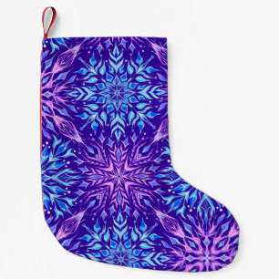 Bright crystal snowflakes ornament   small christmas stocking