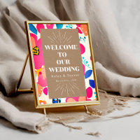 Bright Cutouts Wedding Welcome