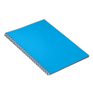 Bright Cyan Minimalist Productivity Notebook