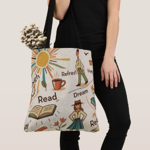 Bright Day Collage Tote Bag