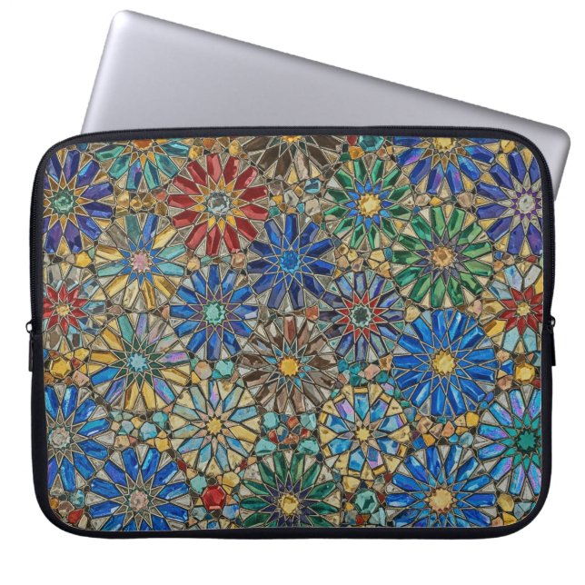 bright day geo star laptop sleeve (Front)
