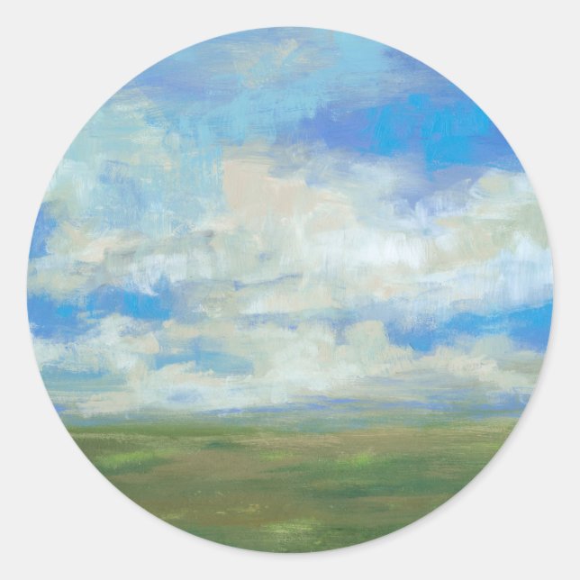 Bright Day I Classic Round Sticker (Front)