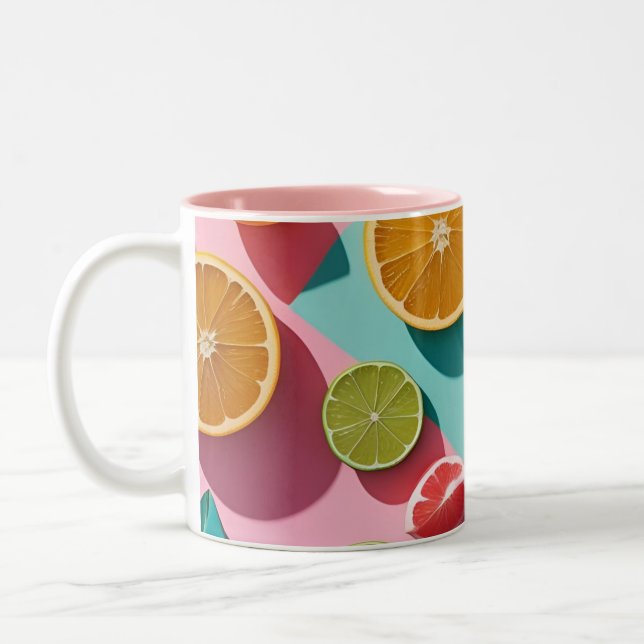 Bright Days, Bold Colours – Colourful Summer Mug D (Left)