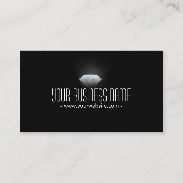 Bright Diamond In The Dark Jeweller Business Card (Front)