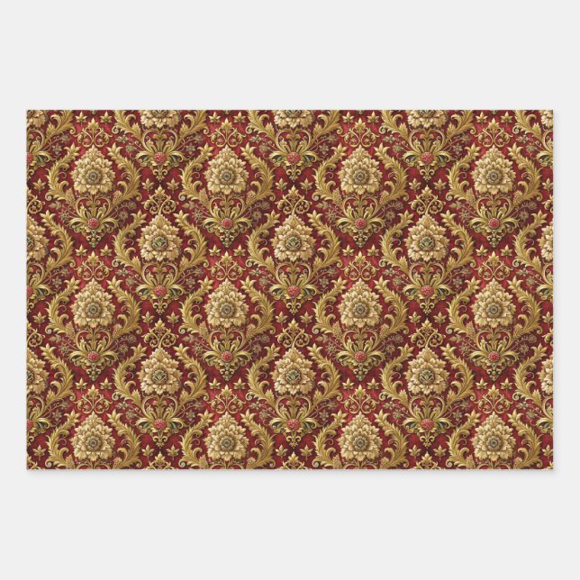 Bright Diwali Wrapping Paper Sheet (Front)