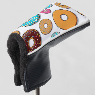 Bright Doughnut Whimsical Pattern Golf Head Cover