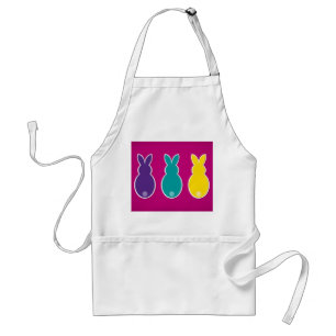 Bright Easter Bunny Silhouette Standard Apron