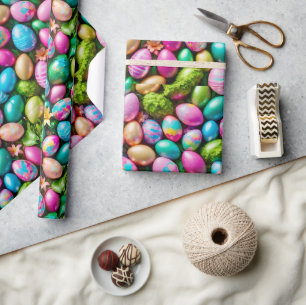 Bright Easter egg wrapping paper. Stunning! ~ Paper