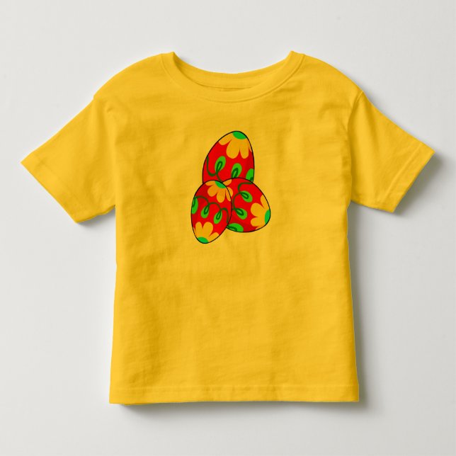 Bright Easter Eggs Kid's T-Shirt (Front)