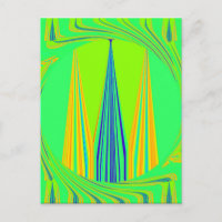 Bright Edgy Geometrical Neon Pattern Art Design
