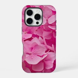 Bright Elegant Pink Blooming Hydrangea Flower iPhone 16 Pro Case