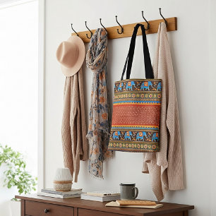 Bright elephants tote bag