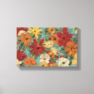 Bright Expressive Garden Canvas Print