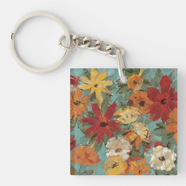 Bright Expressive Garden Key Ring (Front)