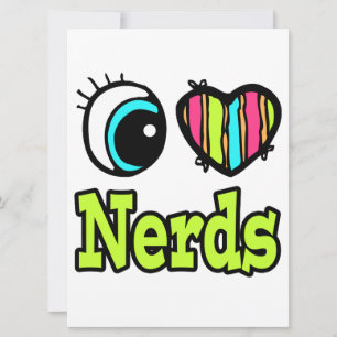 Bright Eye Heart I Love Nerds