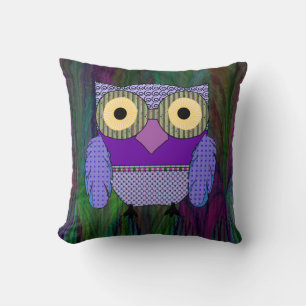 Bright Eyed Owl Cushion