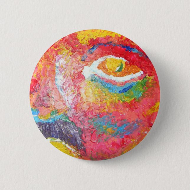 Bright Eyes 6 Cm Round Badge (Front)