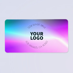 Bright Fading Ombre   Return Address or Product Label