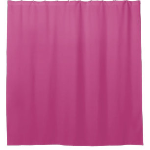 Bright Fall Fuchsia Solid Colour Print Shower Curtain