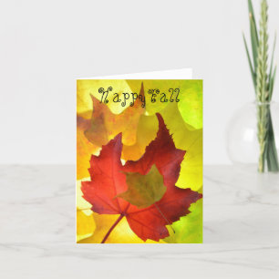 Bright fall Note Card
