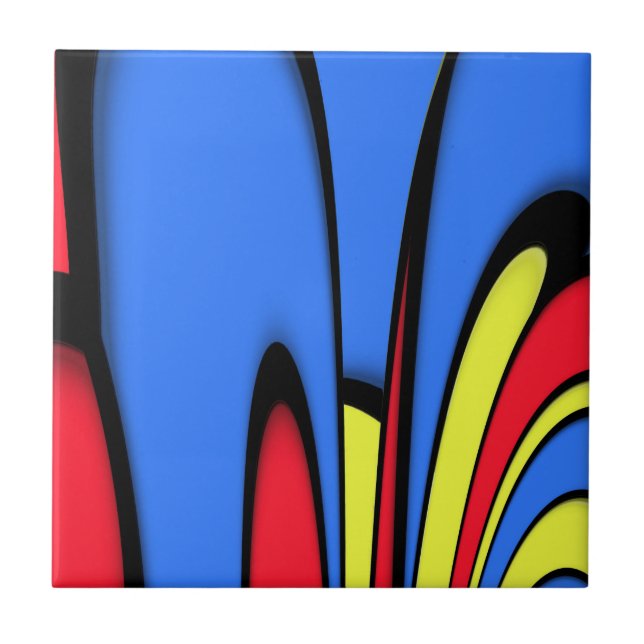 Bright  Festive Colours Tile (Front)