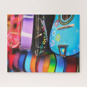 Bright Festive Musical Guitars Jigsaw Puzzle