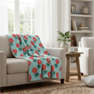 Bright floral blanket