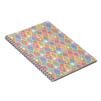 Bright Floral Frame Pattern – Colorful Botanical Notebook