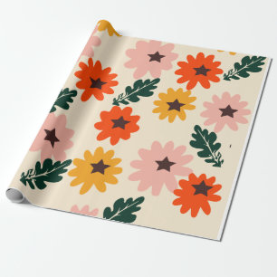 Bright Floral Gift Wrapping Paper